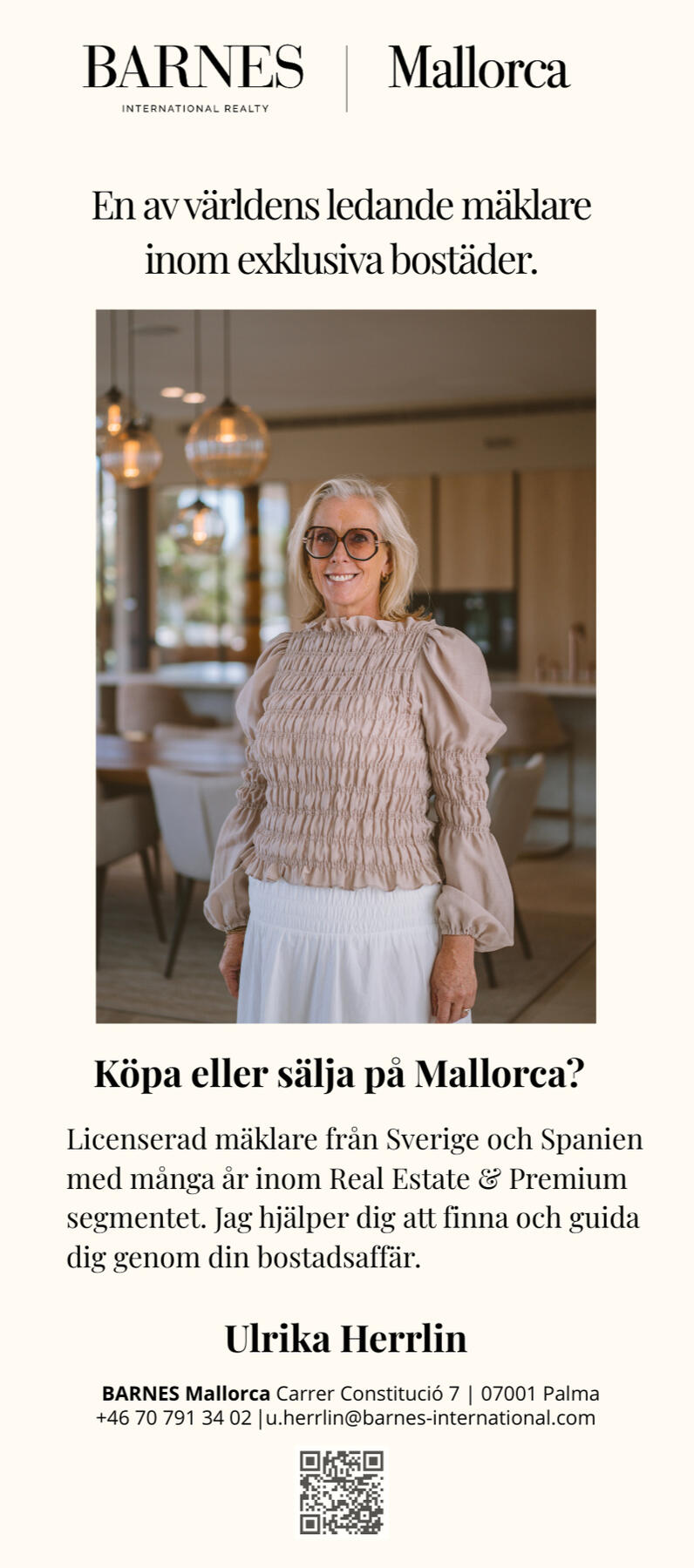 Advert Ön, Livet på Mallorca